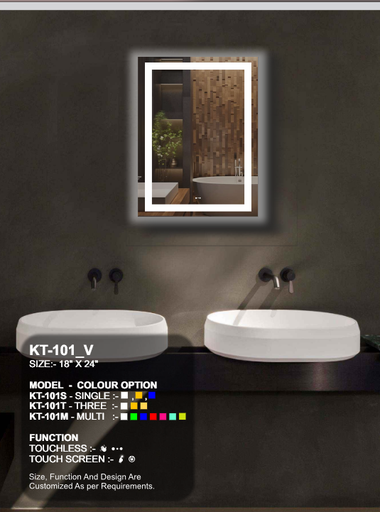 Portrait LED Mirror